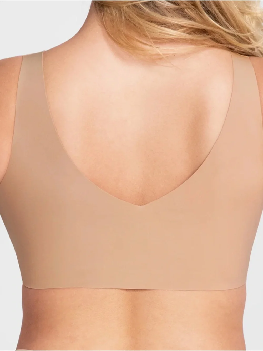 NWT honeylove V neck bra in sand size 1x